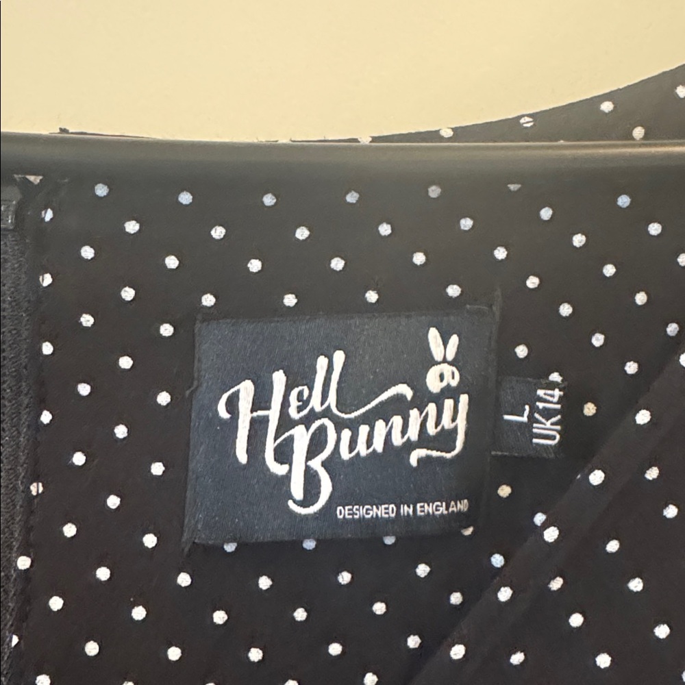 Hell Bunny Polka Dot Midi Dress - Picture 2 of 6
